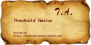 Theobald Amina névjegykártya